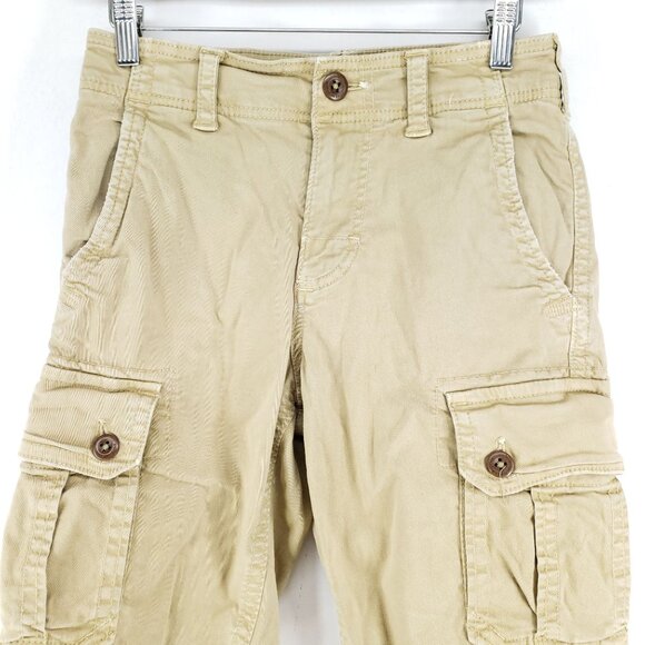 American Eagle Classic Cargo Shorts Men's Size 26 Tan Active Flex - Picture 2 of 7